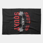 Kop dicht en vierkant - Beendedag Motivatie Theedoek (Horizontaal)