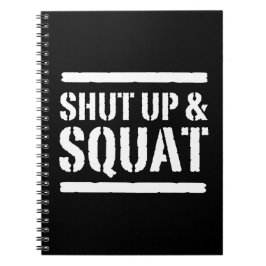 Kop dicht en vierkant notitieboek