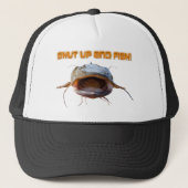 Kop dicht en vis trucker pet (Voorkant)