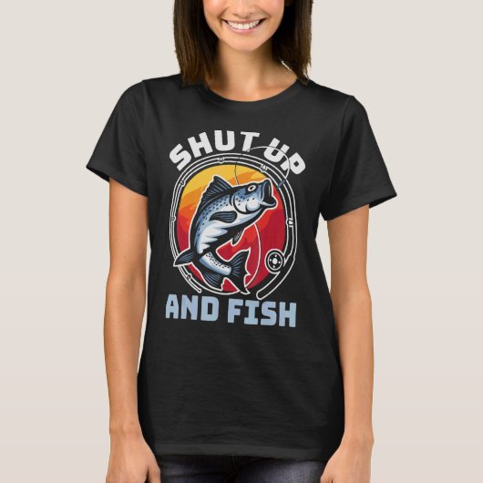 Kop dicht en vis Vist T-shirt (Voorkant)