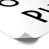 Kop dicht ik ga natuurkunde trainen poster (Hoek)