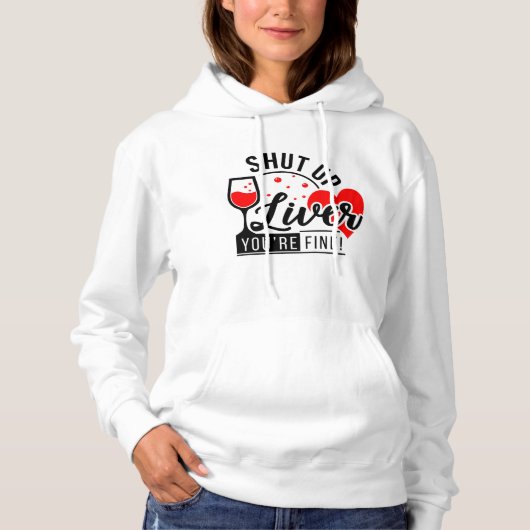 Kop dicht lever je hoodie (Voorkant)