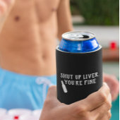 Kop dicht Liver je bent een fijne beer Funny Koelb Blikjeskoeler