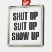 Kop dicht pak omhoog Show Metalen Ornament (Links)