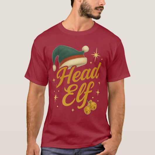 Kop Elf – Gouden Script Editie T-shirt (Voorkant)