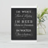 Kop en Beers Birthday Party Invitation for Men Kaart (Staand voorkant)