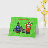 Kop- en kerstkaart voor motorfietsen kaart (Gele Bloem)