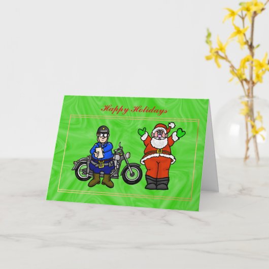 Kop- en kerstkaart voor motorfietsen kaart (Gele Bloem)