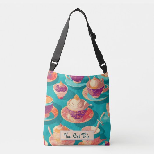 Kop en Schotel Student Crossbody Tas (Voorkant)