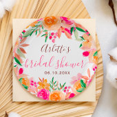 Kop fall bloemrijke waterverf bruiloft feest begra papieren bordje