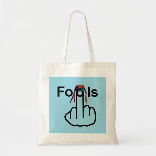 Kop Fools Flip Tote Bag (Voorkant)