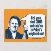 Kop Gitmo - Sarcastisch Workman Briefkaart (Voorkant)