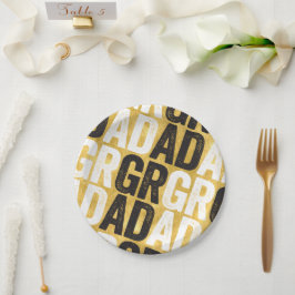 Kop GRAD Typografie Goud Goil Afstudeerfeest Papieren Bordje