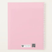 Kop Hart op Blush Strepen Planner (Achterkant)