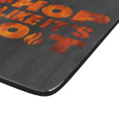 Kop het alsof het een warm, koel vormig ontwerp is snijplank (Hoek)