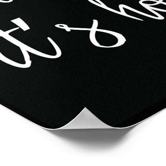 Kop het alsof het heet is poster (Hoek)