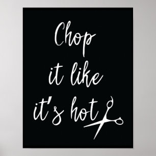 Kop het alsof het heet is poster