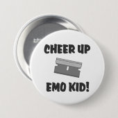 Kop het Emo-Kind op! Ronde Button 7,6 Cm (Voorkant /achterkant)