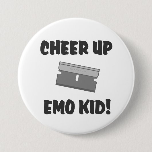 Kop het Emo-Kind op! Ronde Button 7,6 Cm (Voorkant)