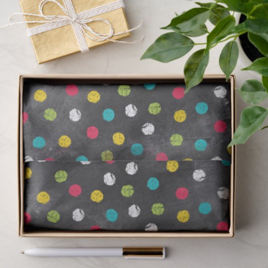 Kop het omhoog! Rainboogpooldots - Chalkboardafdru Tissuepapier (Geschenk)