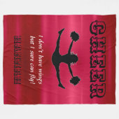 Kop: "Ik heb geen vleugels, maar ik kan zeker vlie Fleece Deken (Voorkant (Horizontaal))