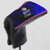 Kop in ruste, abstracte achtergrond golfheadcover (3/4 voorkant)