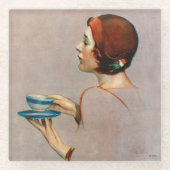 Kop Java Glazen Onderzetter (Voorkant)