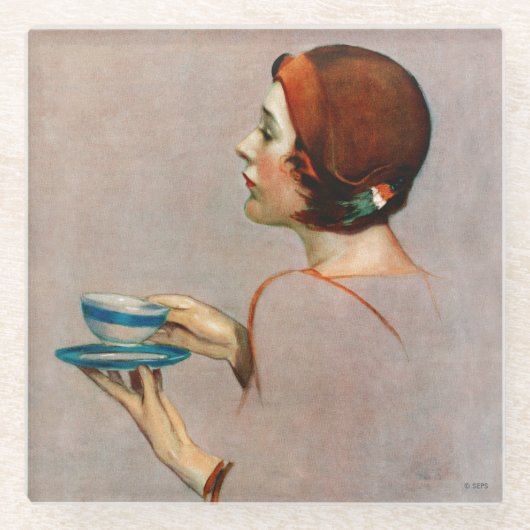 Kop Java Glazen Onderzetter (Voorkant)