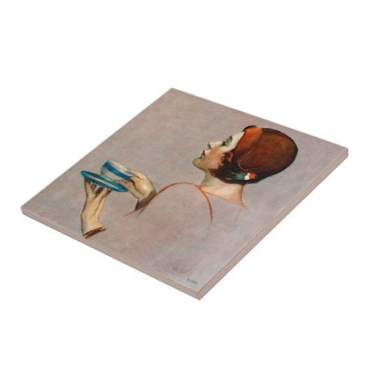 Kop Java Tegeltje (Zijkant)