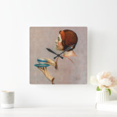 Kop Java Vierkante Klok (Huis)