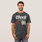 Kop je hart uit - koude Cheerleader Cheering T-shirt (Voorkant volledig)