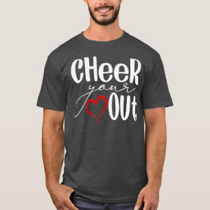 Kop je hart uit - koude Cheerleader Cheering T-shirt