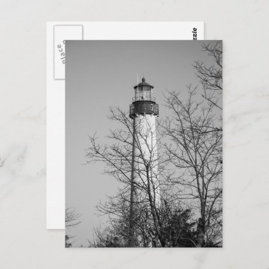 Kop kan licht b/w licht briefkaart (Voorkant / Achterkant)