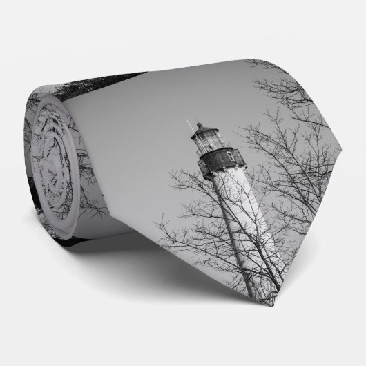 Kop kan licht b/w licht stropdas (Opgerold)