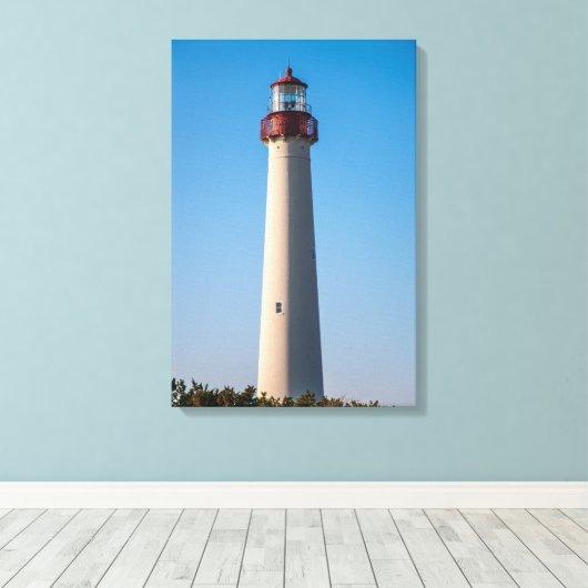 Kop kan licht zijn canvas afdruk (Insitu (Houten vloer))