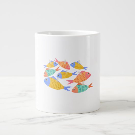 Kop koffie monster bestand kleur (Voorkant)
