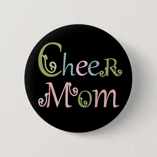Kop mam knijpt "cheerleader gifts" ronde button 5,7 cm (Voorkant)