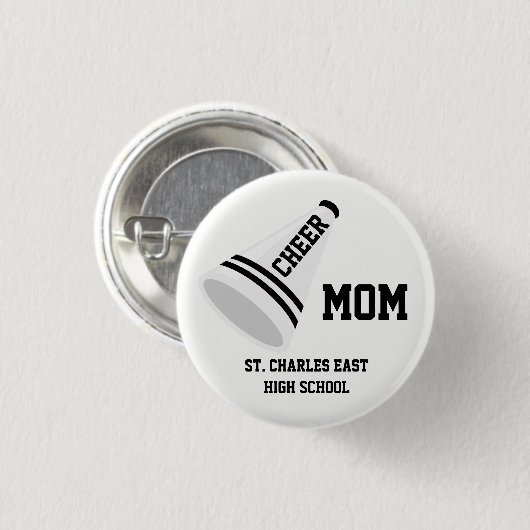 Kop mama, papa... ronde button 3,2 cm (Voorkant /achterkant)