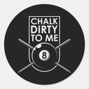 Kop me de vuist in de poel van de billiardtafel ronde sticker