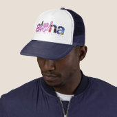 Kop met Aloha {CWA} - "Tropix"trucker Trucker Pet (In situ)