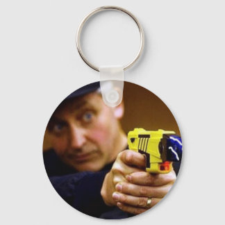 Kop met een taserPistool Sleutelhanger