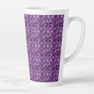 Kop met gewaagde paarse tinten in Art Deco-stijl