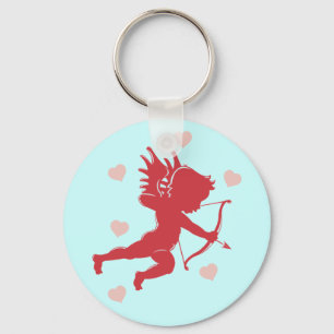 Kop met hart Sleutelhanger