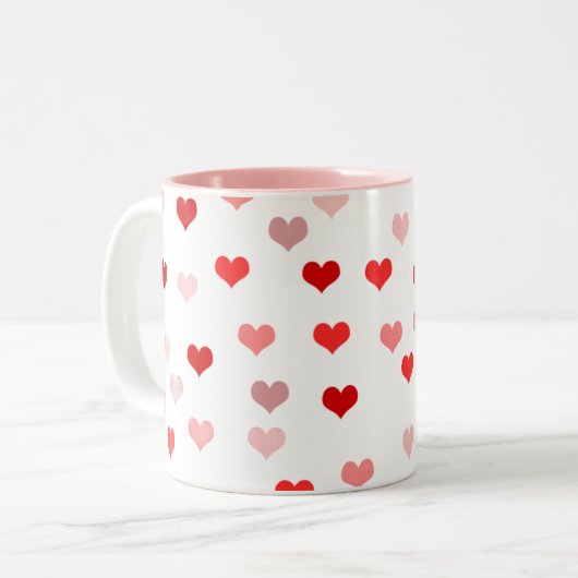 Kop met hartpatroon (Voorkant links)