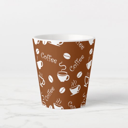 Kop met koffiepatroon (Voorkant)