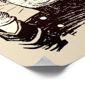 Kop met middelvinger poster (Hoek)