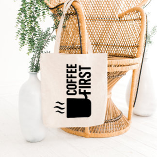 Kop met Stoom Tote Bag Design Vetgedrukt