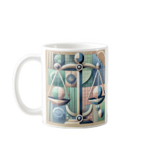 Kop, mug, symbool van de zodiadia "Balance"