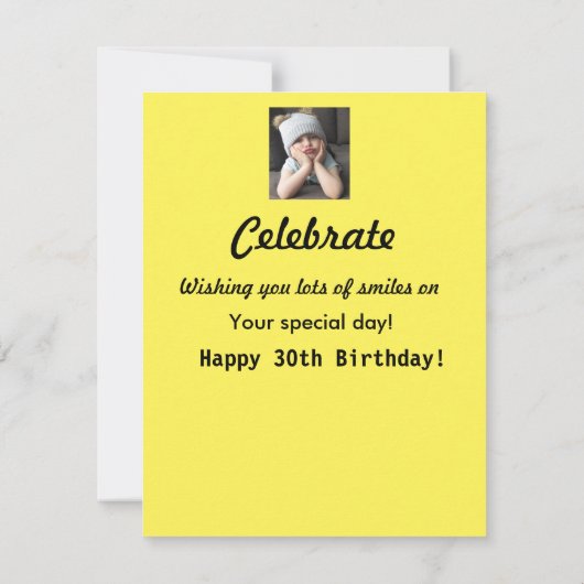 Kop omhoog! 30th Birthday Funny 30 Grumpy GIrl (Achterkant)