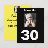 Kop omhoog! 30th Birthday Funny 30 Grumpy GIrl (Voorkant / Achterkant)